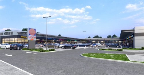budowa parku handlowego Prochownia Łomianki